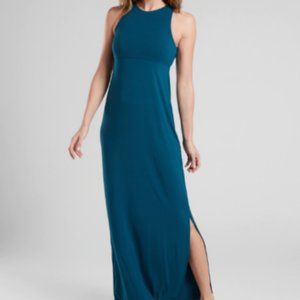 ATHLETA SANTORINI MAXI DRESS COASTAL TEAL SIZE XS